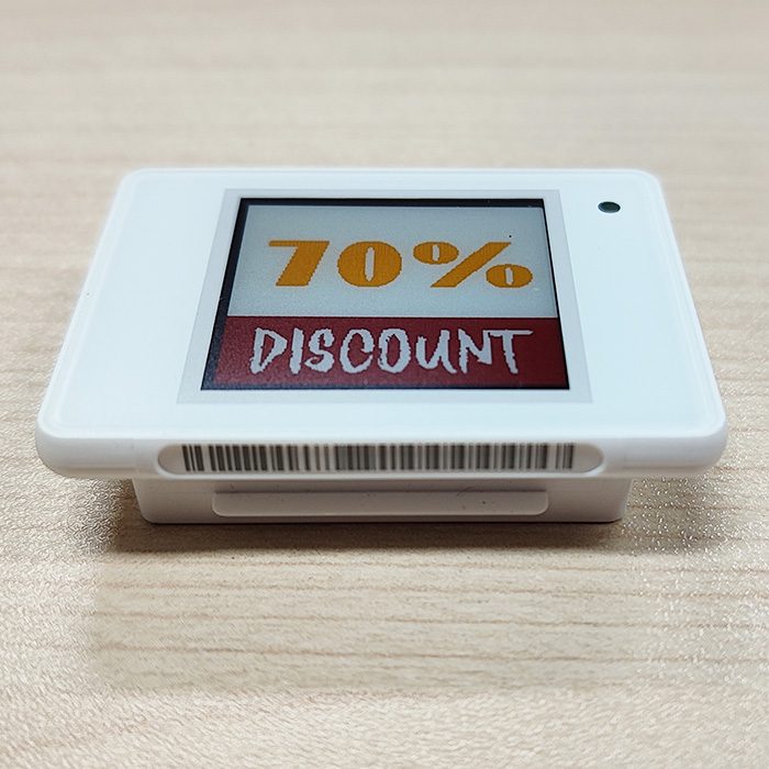 Pantalla electrónica de etiquetas para venta minorista de 1,54 pulgadas y 4 colores, color negro, blanco, rojo y amarillo