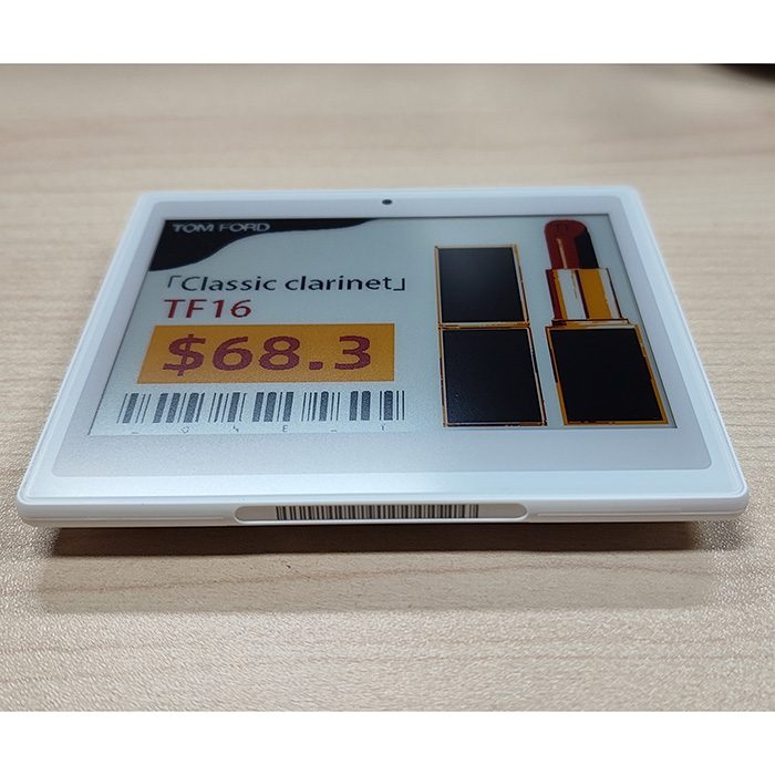 Pantalla electrónica de etiquetas para venta minorista de 4,2 pulgadas y 4 colores, color negro, blanco, rojo y amarillo
