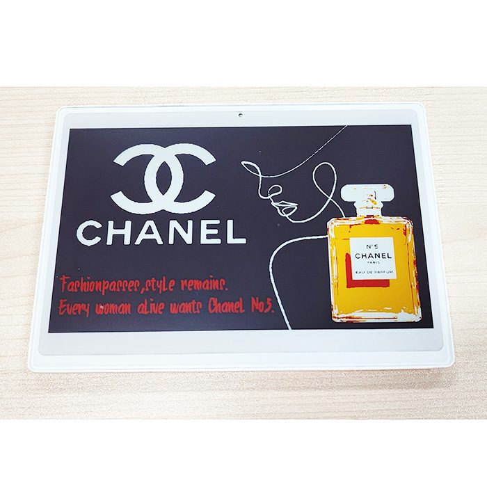 Pantalla electrónica de etiquetas para venta minorista de 7,5 pulgadas y 4 colores, color negro, blanco, rojo y amarillo