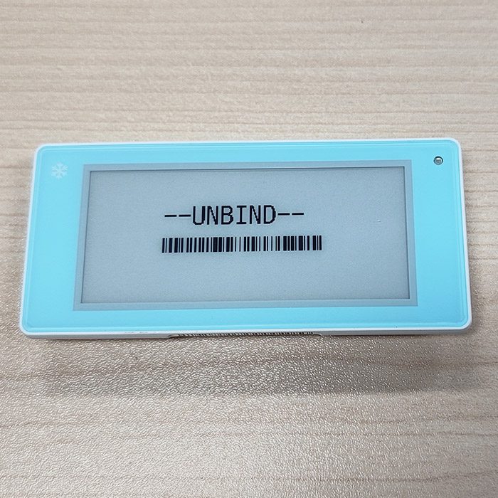 Etiqueta digital para estantes de congelador de 2,9 pulgadas, en blanco y negro, para baja temperatura