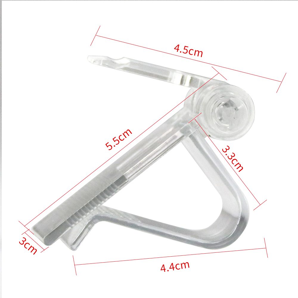 Clip vertical para etiqueta ESL para percha de metal