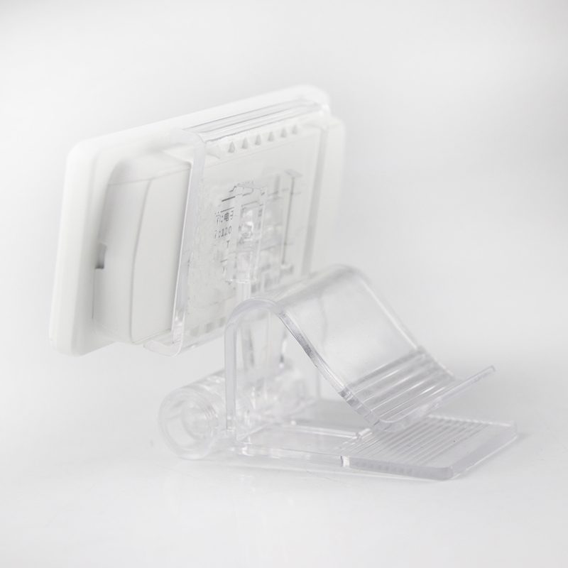 Etiqueta para estante digital con clip vertical para superficies planas