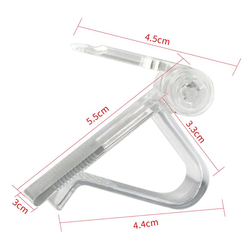 Etiqueta para estante digital con clip vertical para superficies planas