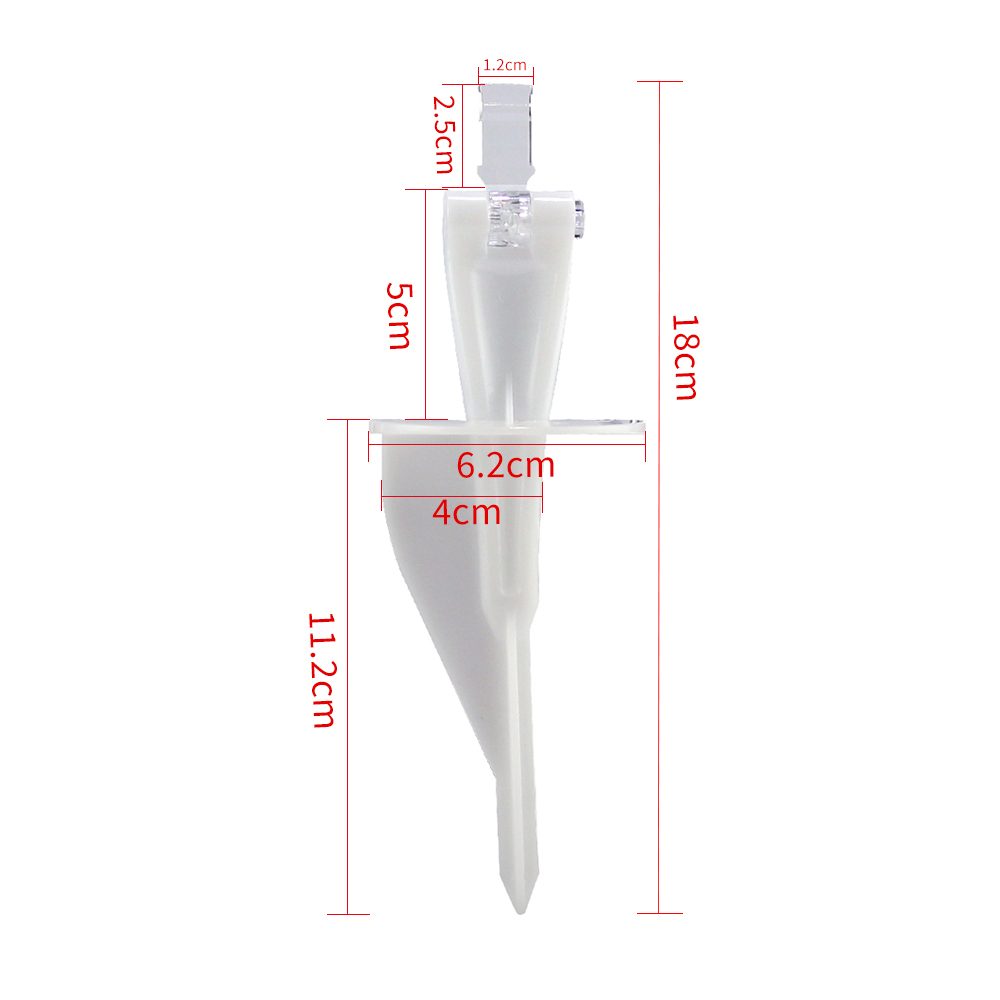 Clip vertical para etiqueta ESL para percha de metal